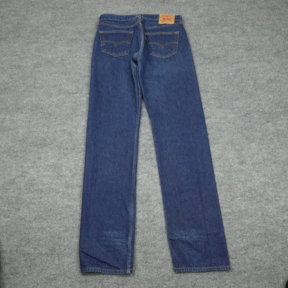Vintage Levi's 501 Jeans Mens 34x36 Blue Straight Leg Button Fly Dark Wash Denim